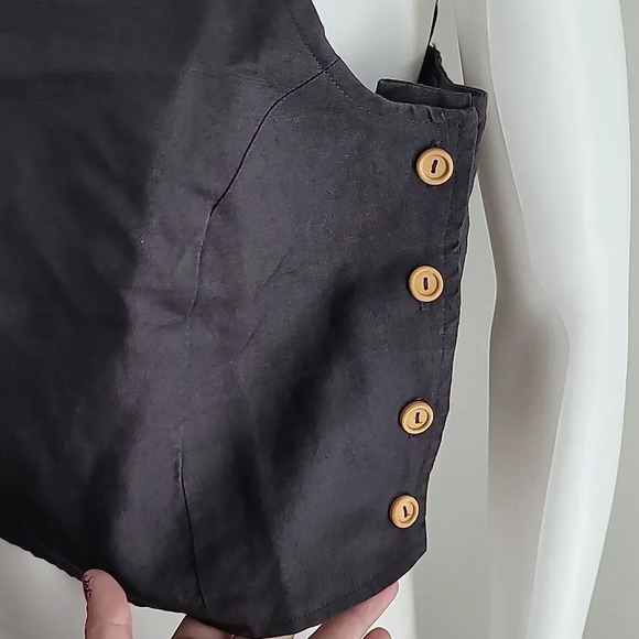 NWOT MATE The Label Vintage Issa Linnen Top - Picture 4 of 11